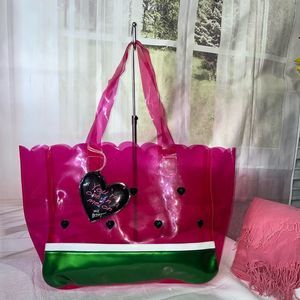 ADORABLE Betsey Johnson You’re One In A Melon Watermelon See-through Tote